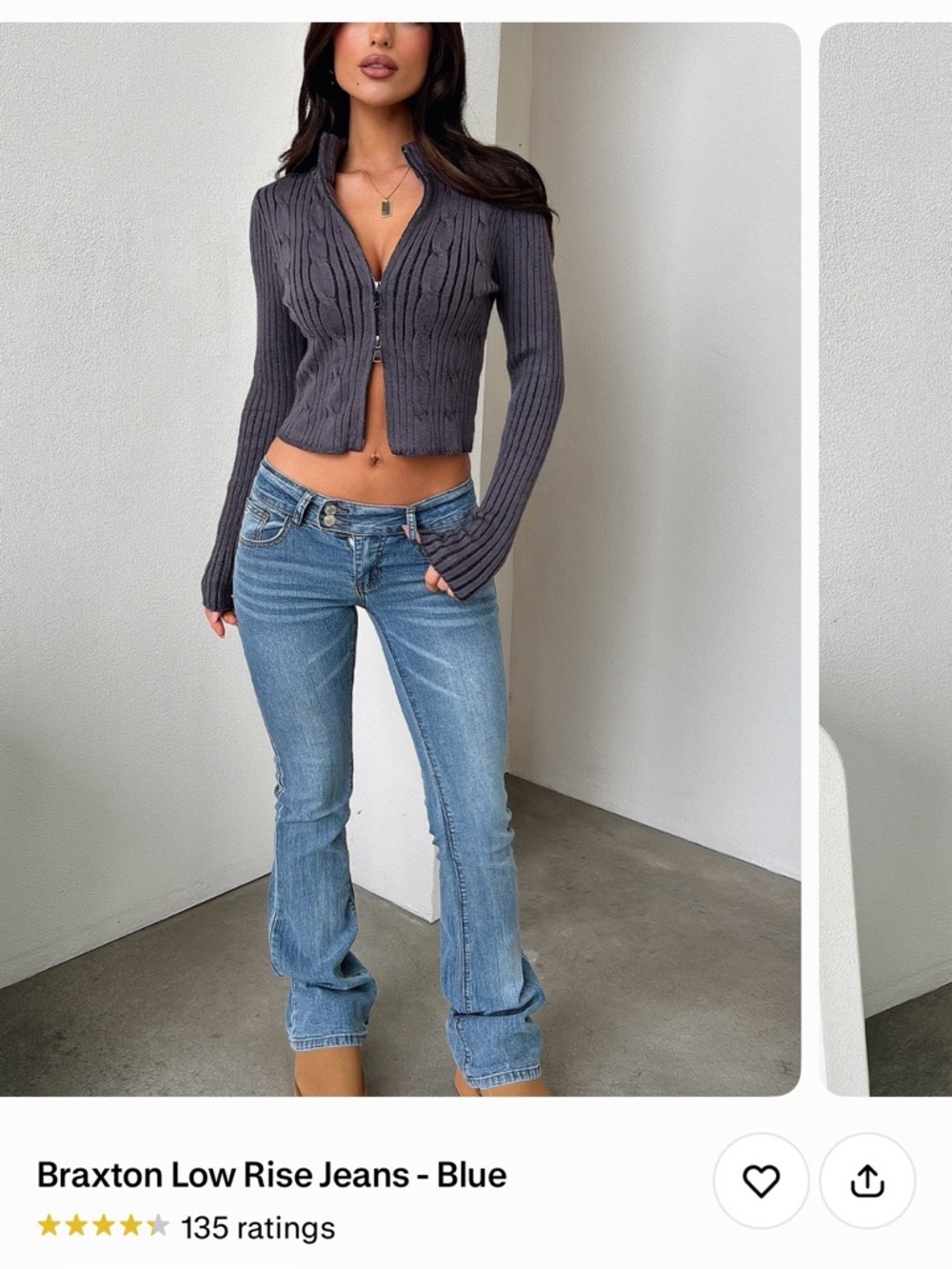 Braxton Low-Rise Bootcut Jeans in Light Blue